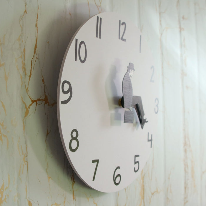 Ministry Of Silly Walk Silent Wall Clock