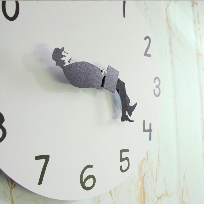 Ministry Of Silly Walk Silent Wall Clock