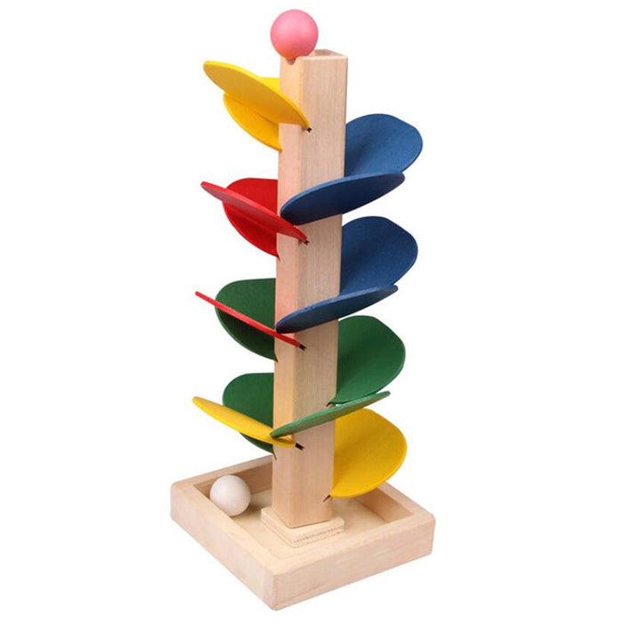 Colorful Tree Marble Ball Running Track Building Block Set