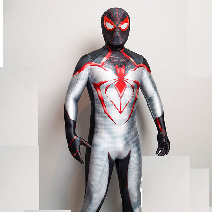 Miles Morales PS5 Spiderman Cosplay Costume for Kids/Adults